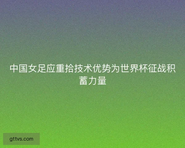 中国女足应重拾技术优势为世界杯征战积蓄力量